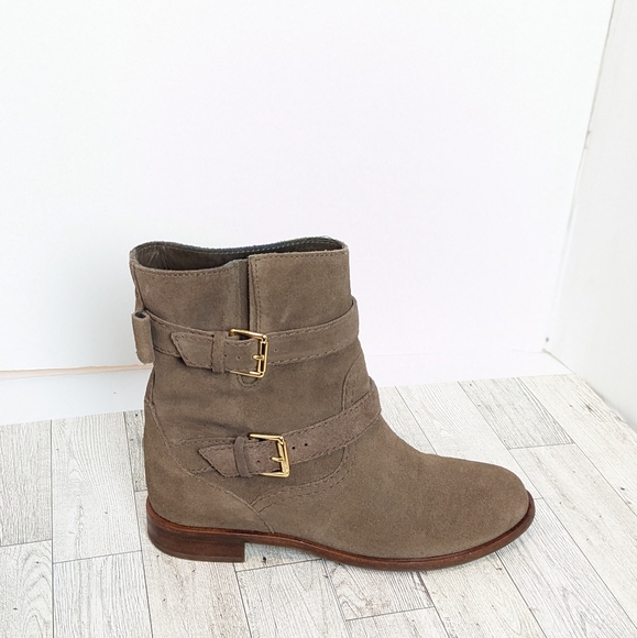 Kate Spade Sabina taupe suede boots - Picture 2 of 16